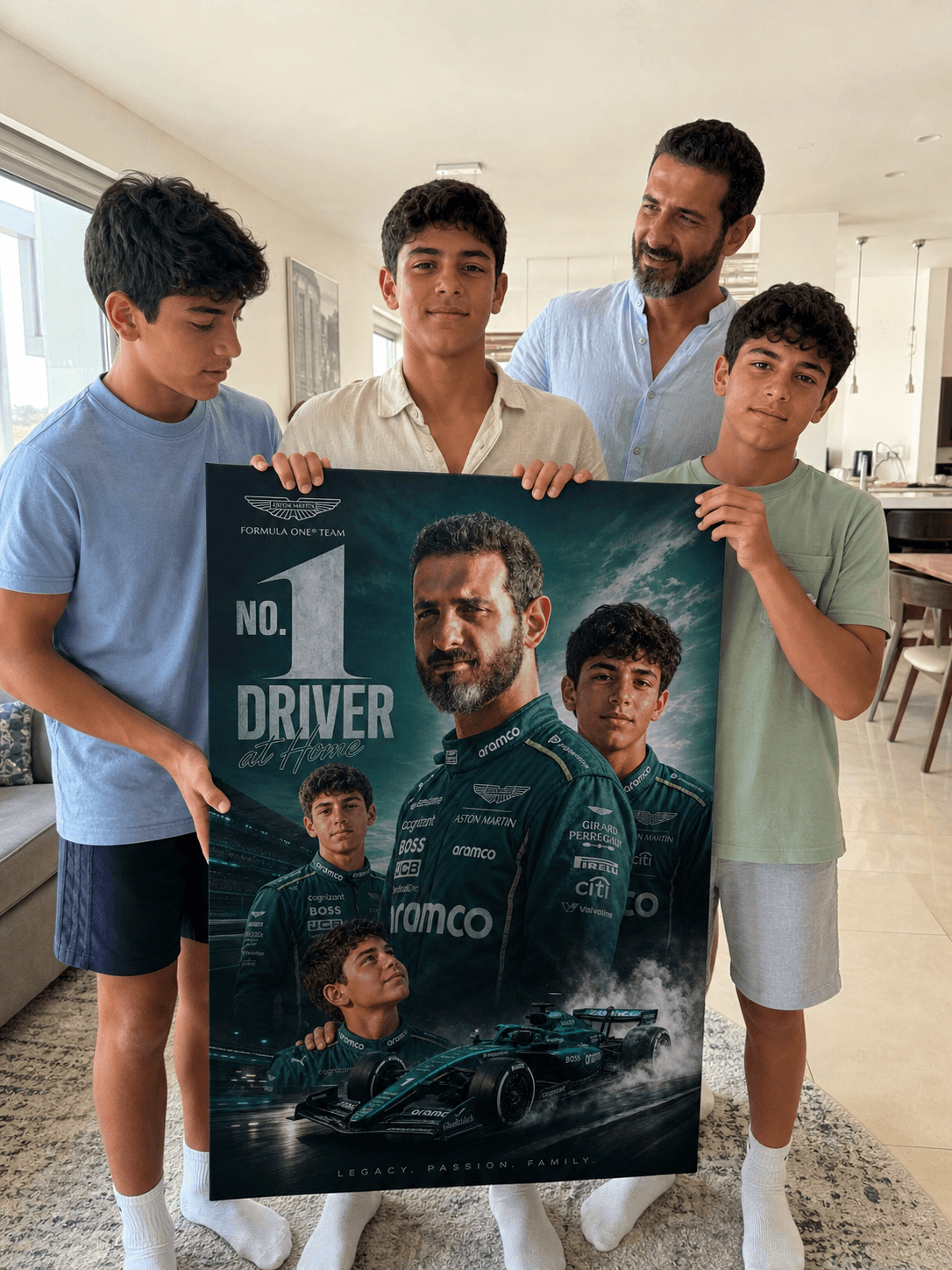Custom Father's Day F1 Portrait