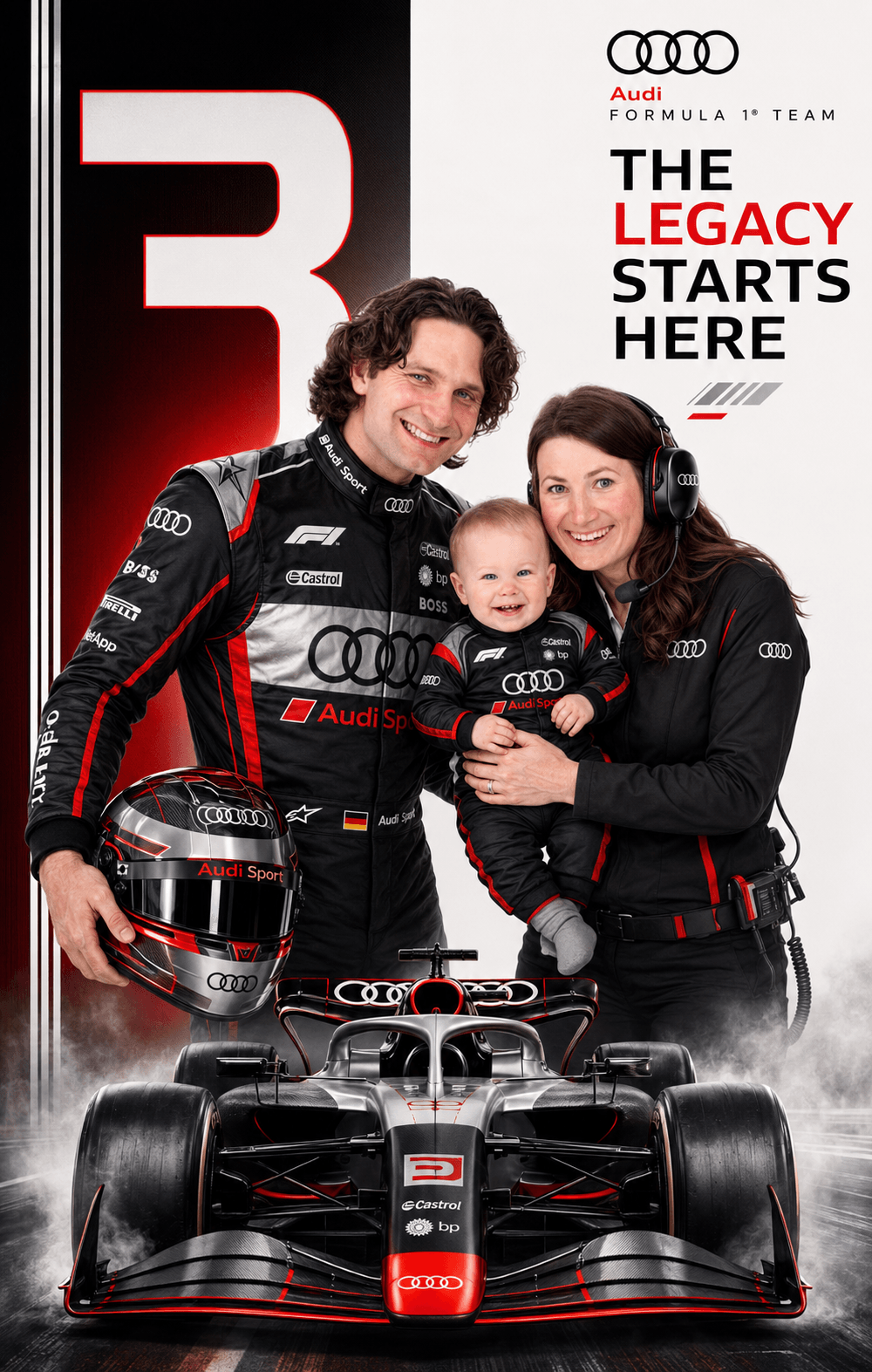 Custom Father’s Day F1 Racing Card