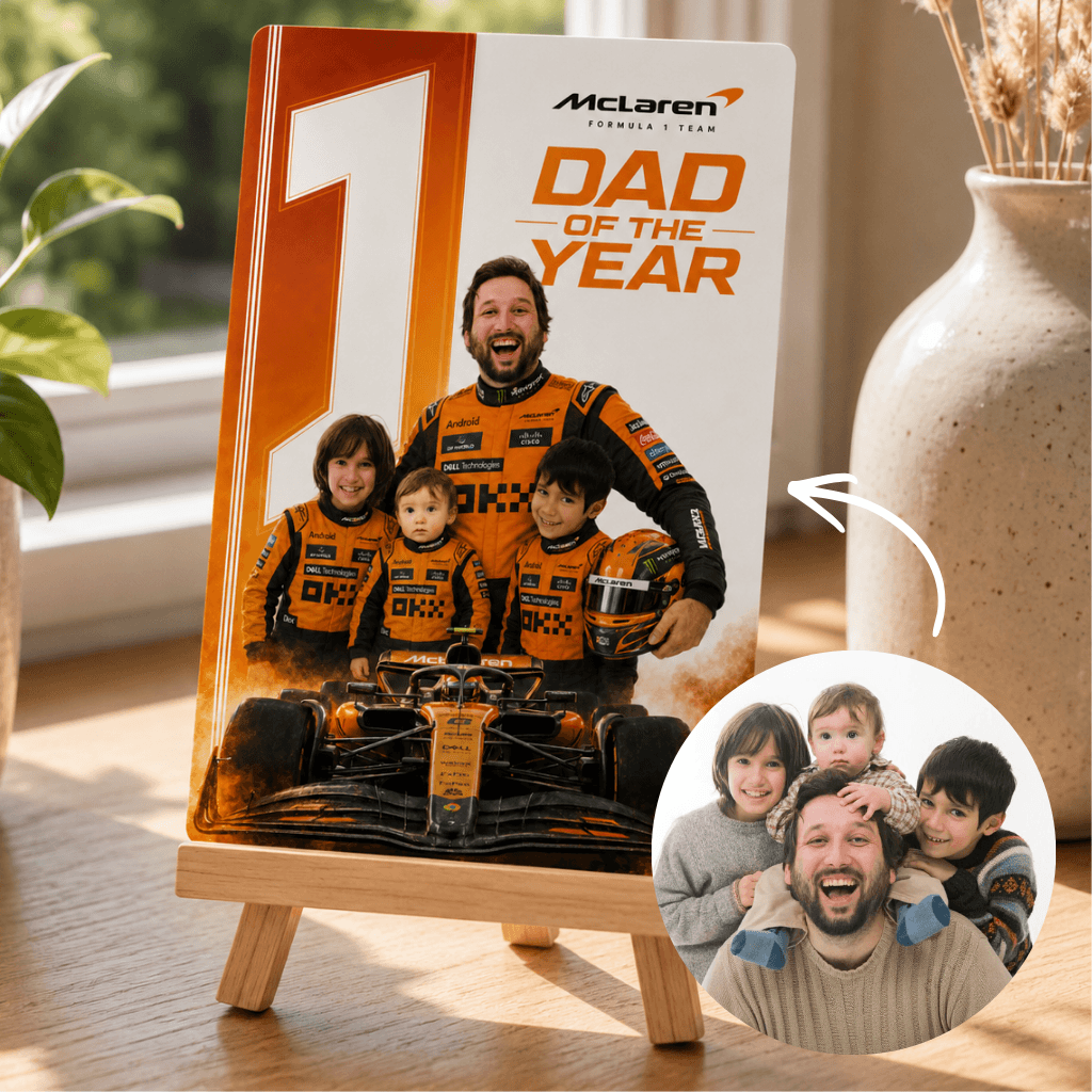 Custom Father’s Day F1 Racing Card
