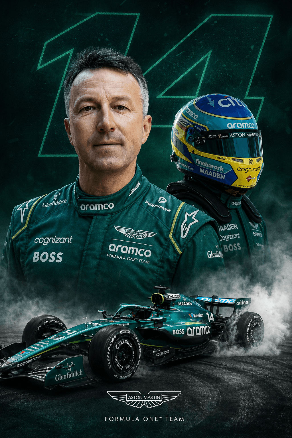 Custom F1 Racing Portrait
