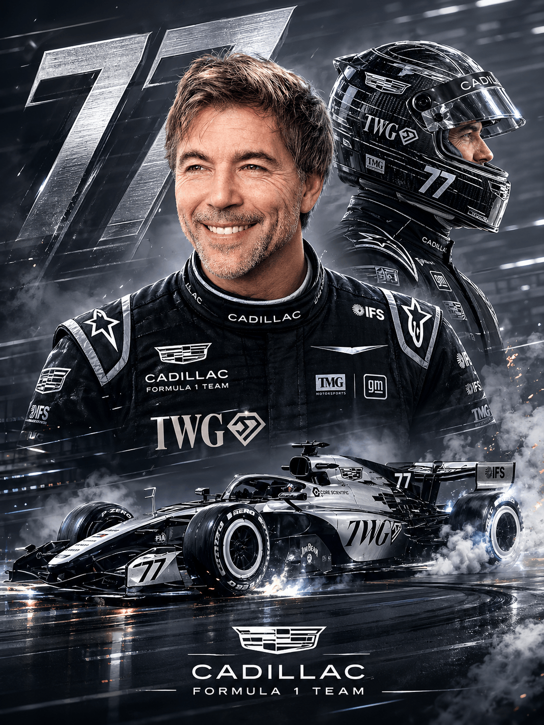 Custom F1 Racing Portrait