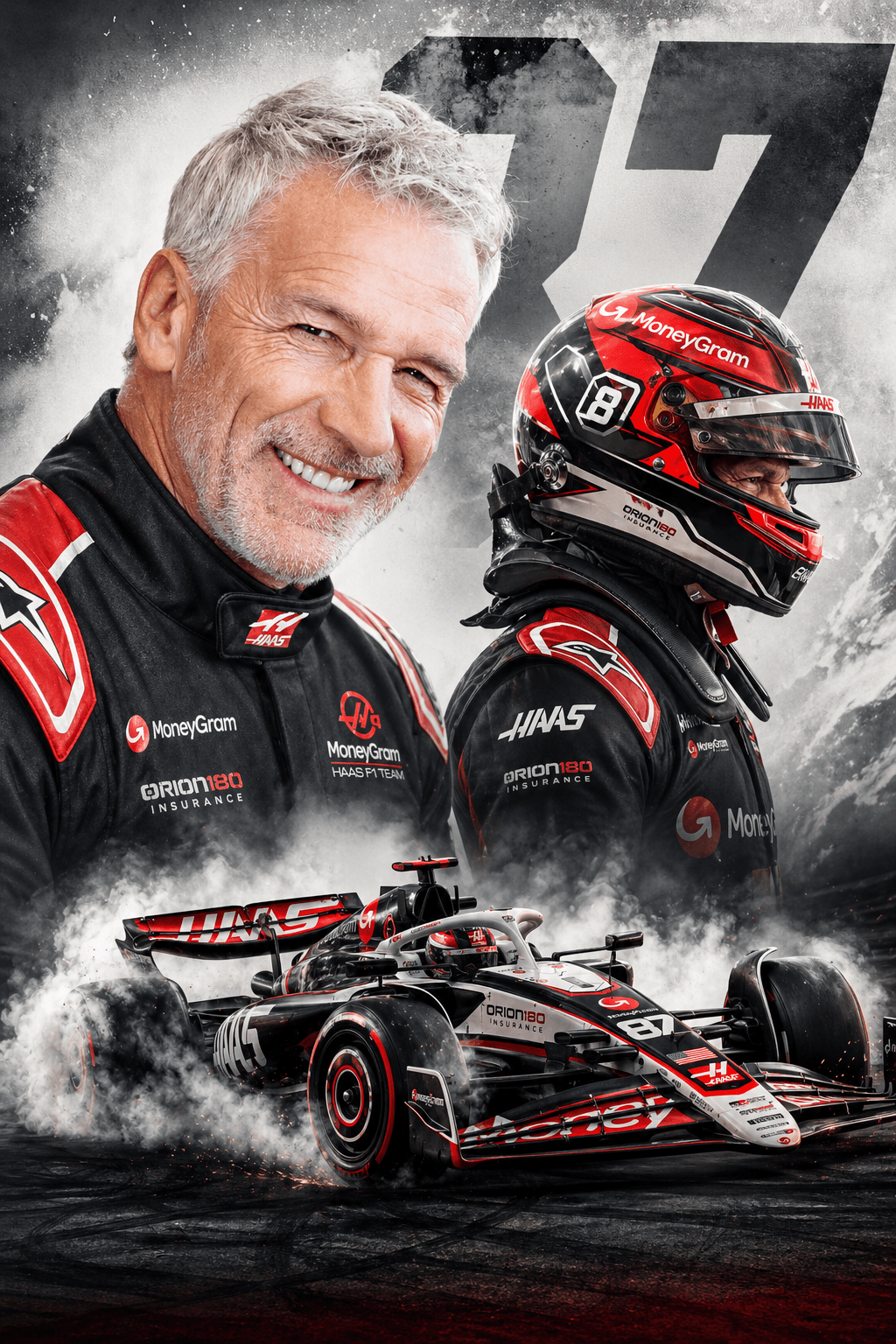 Custom F1 Racing Portrait
