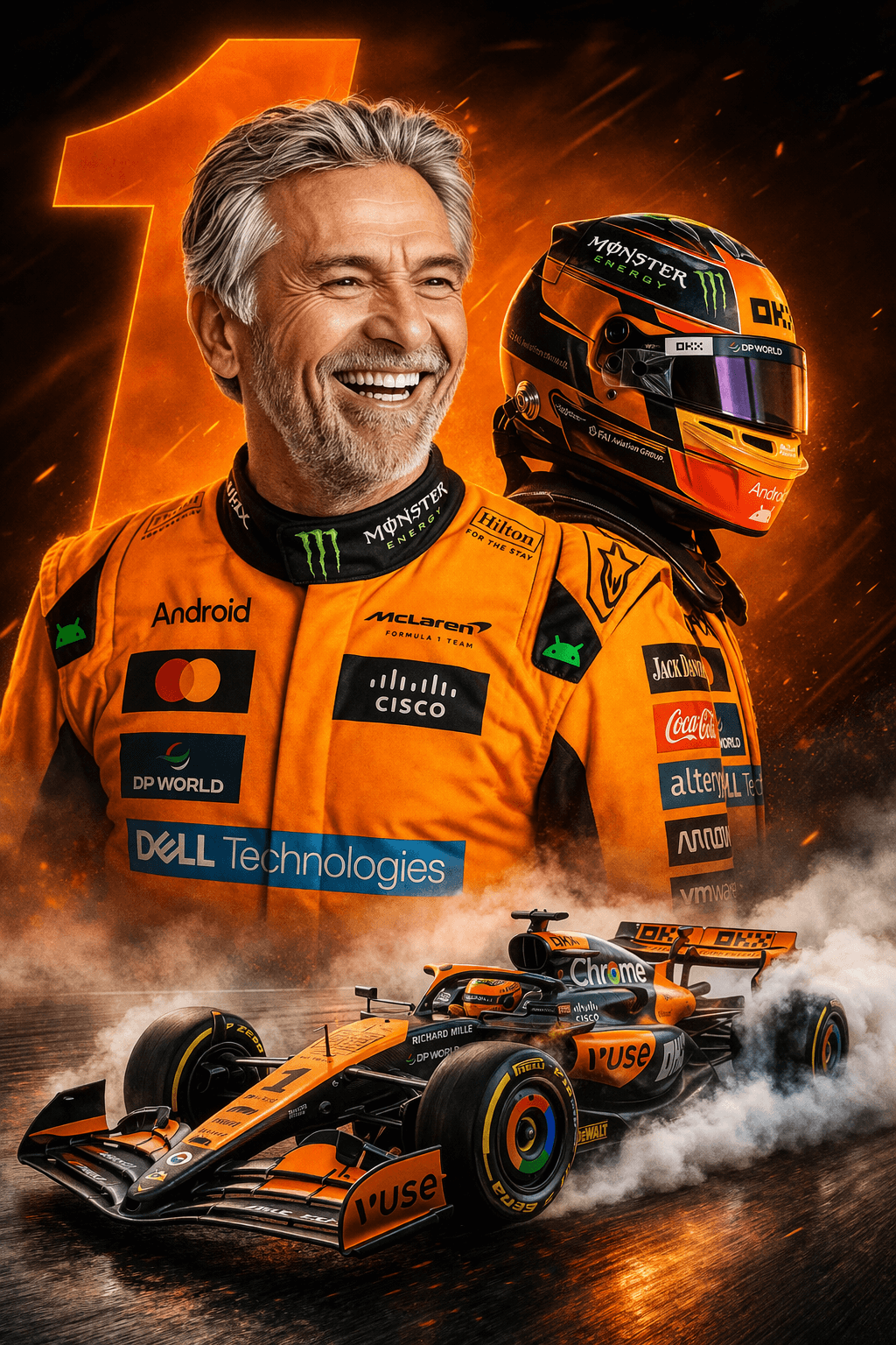 Custom F1 Racing Portrait