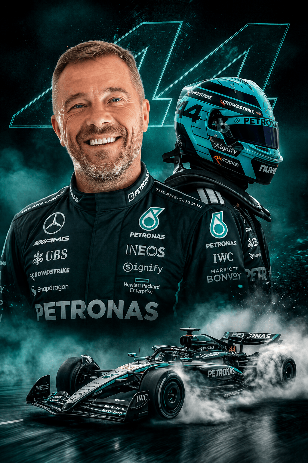 Custom F1 Racing Portrait