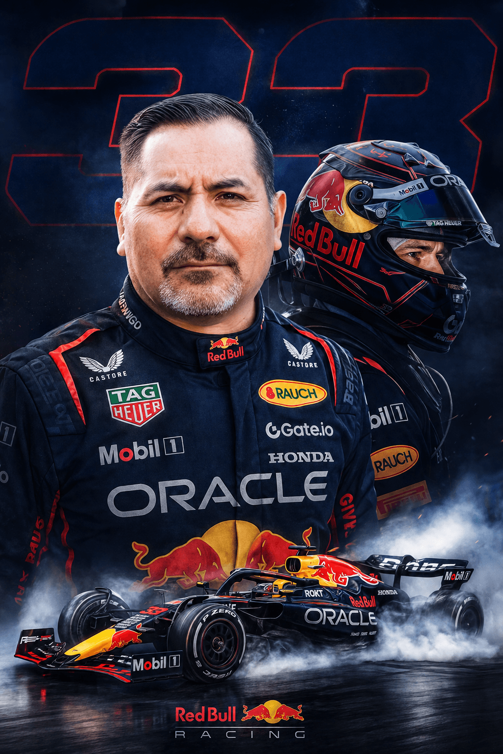 Custom F1 Racing Portrait