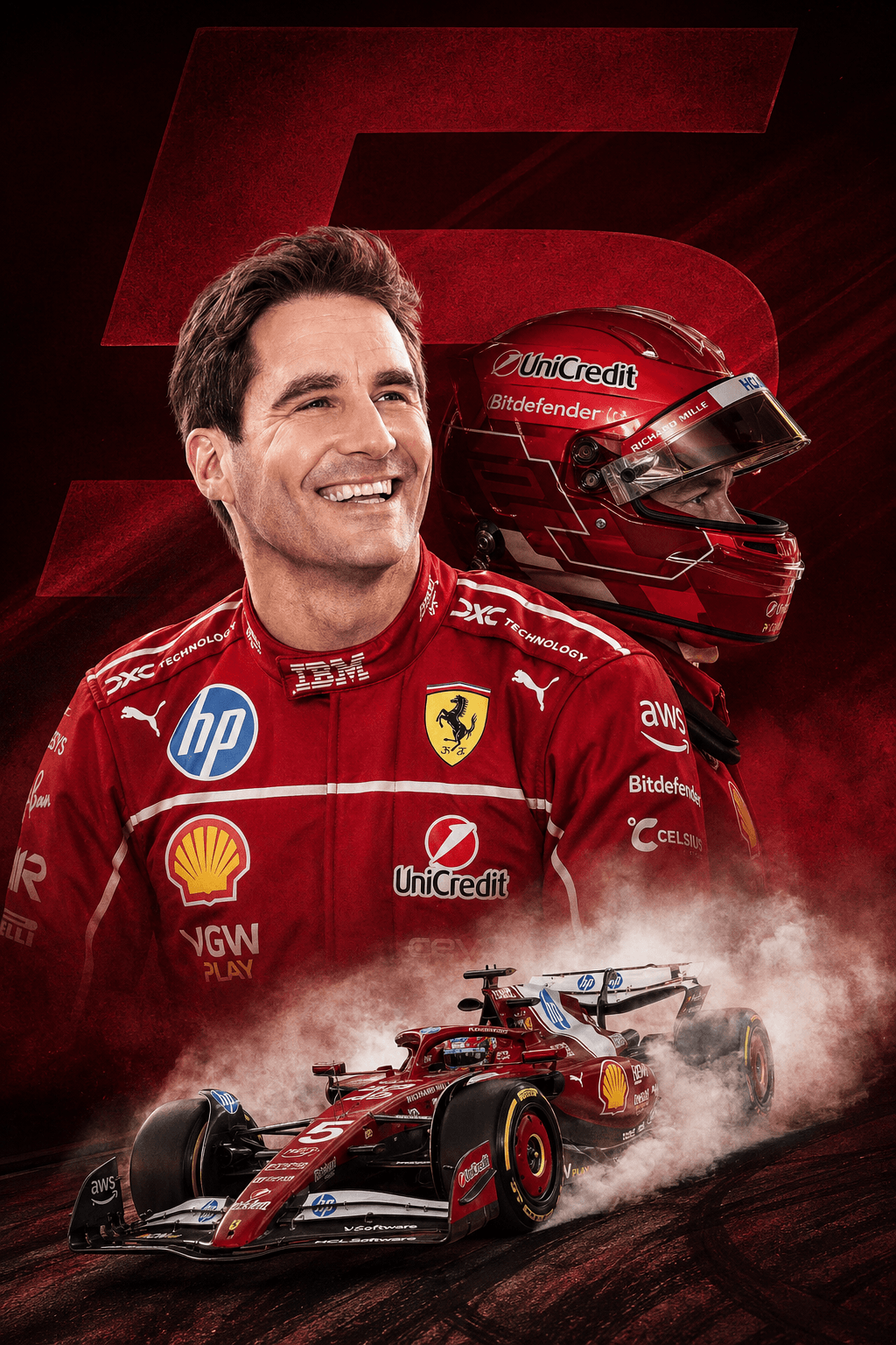 Custom F1 Racing Portrait