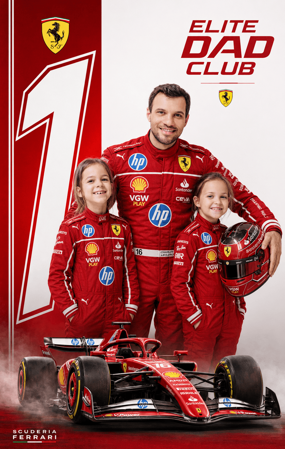 Custom Father’s Day F1 Racing Card