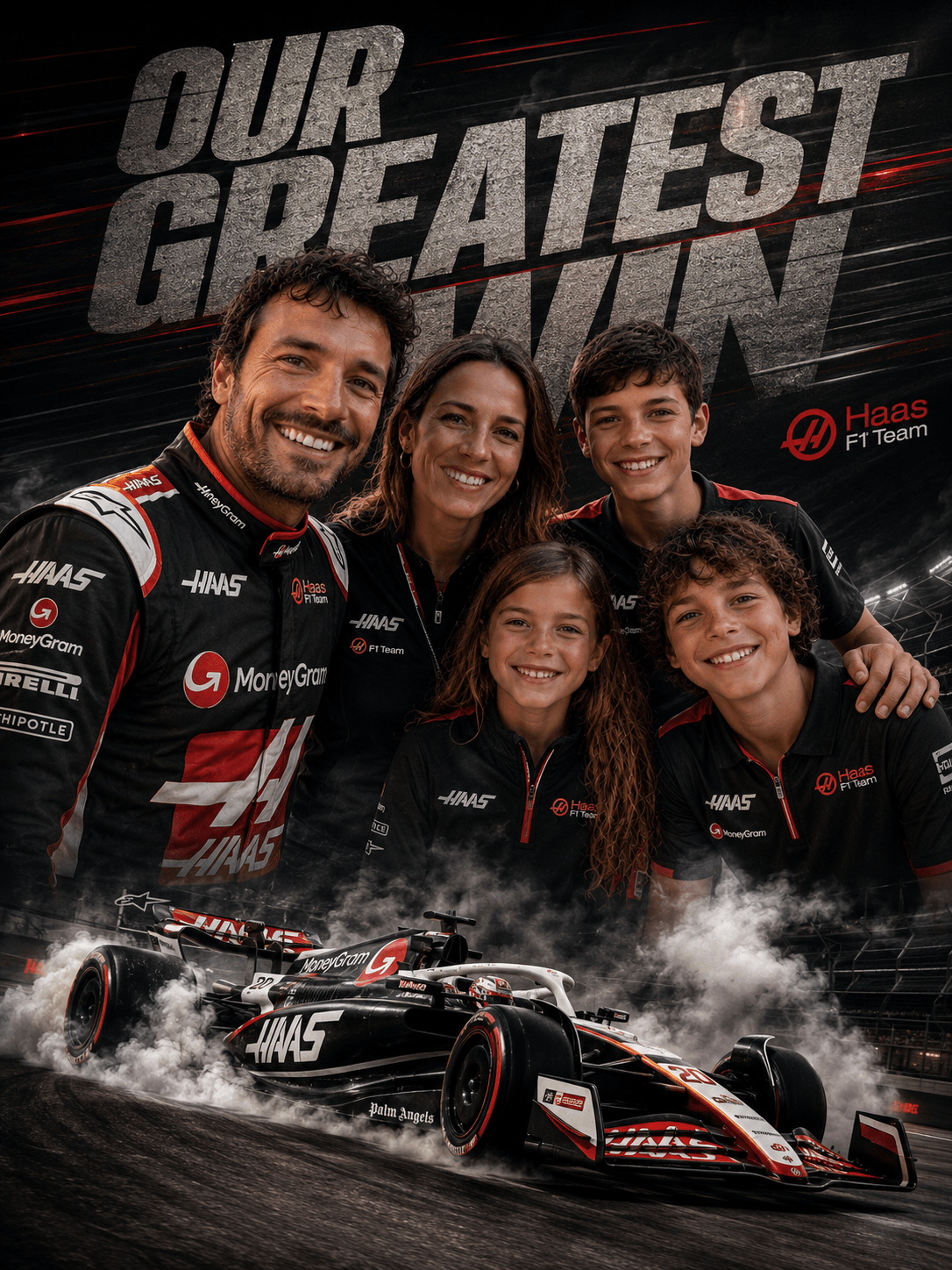 Custom F1 Racing Portrait