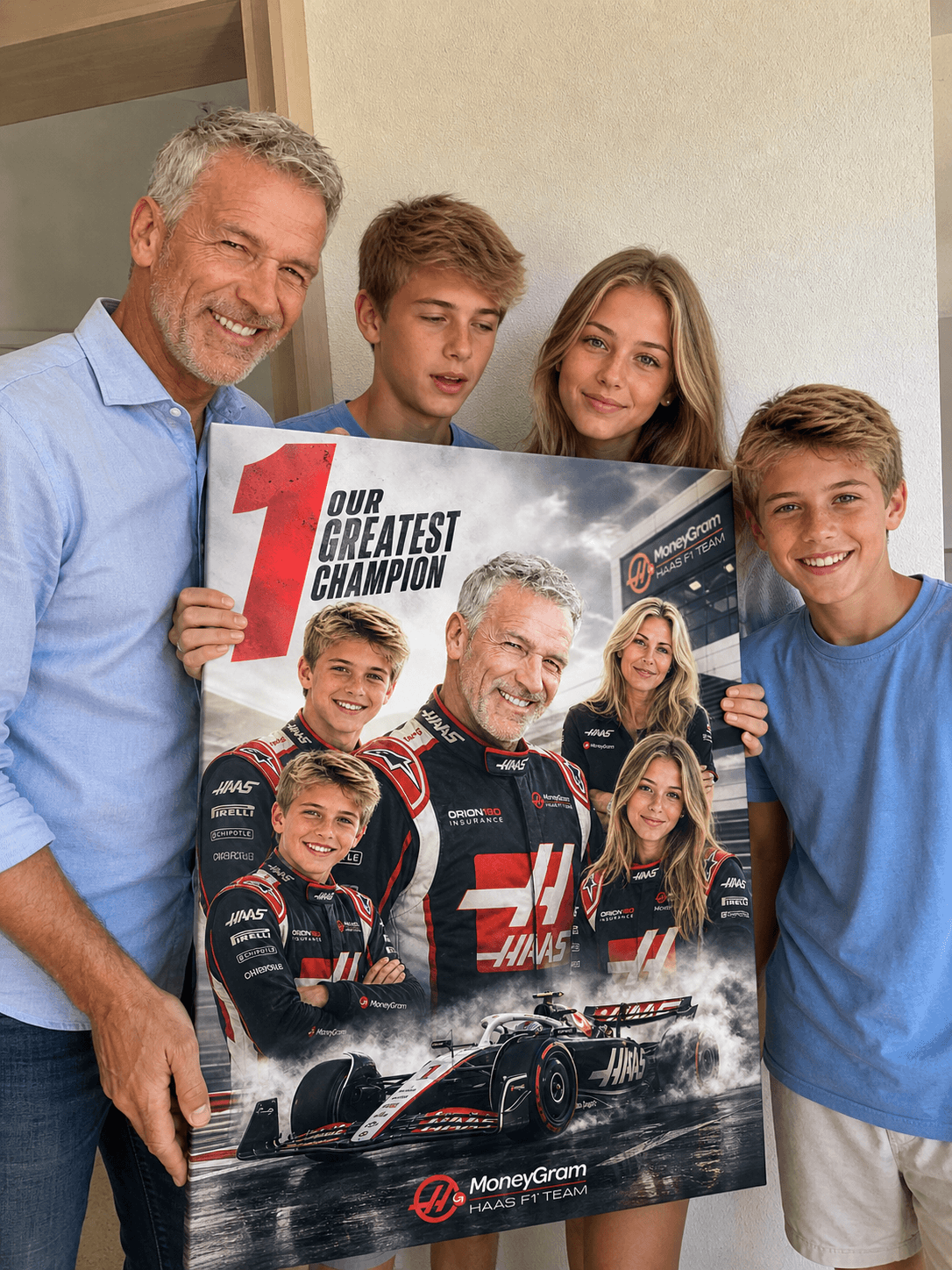 Custom Father's Day F1 Portrait