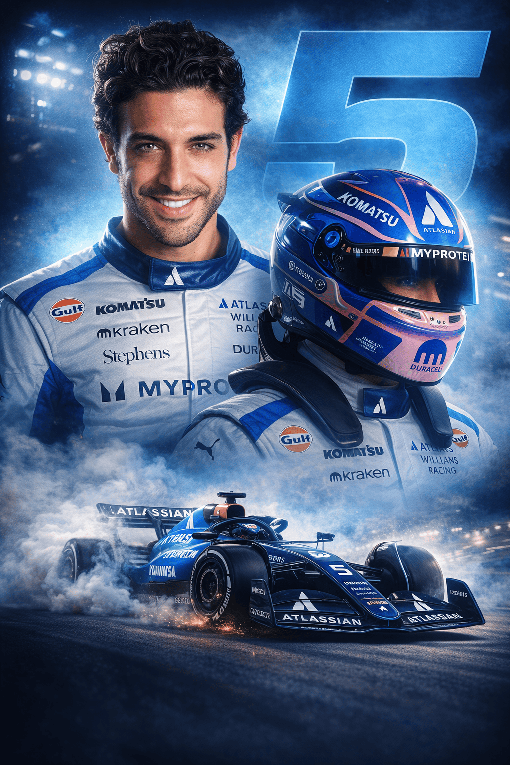 Custom F1 Racing Portrait