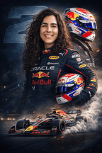 Custom F1 Racing Portrait