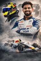 Custom F1 Racing Portrait