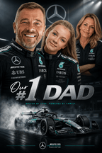 Custom Father's Day F1 Portrait