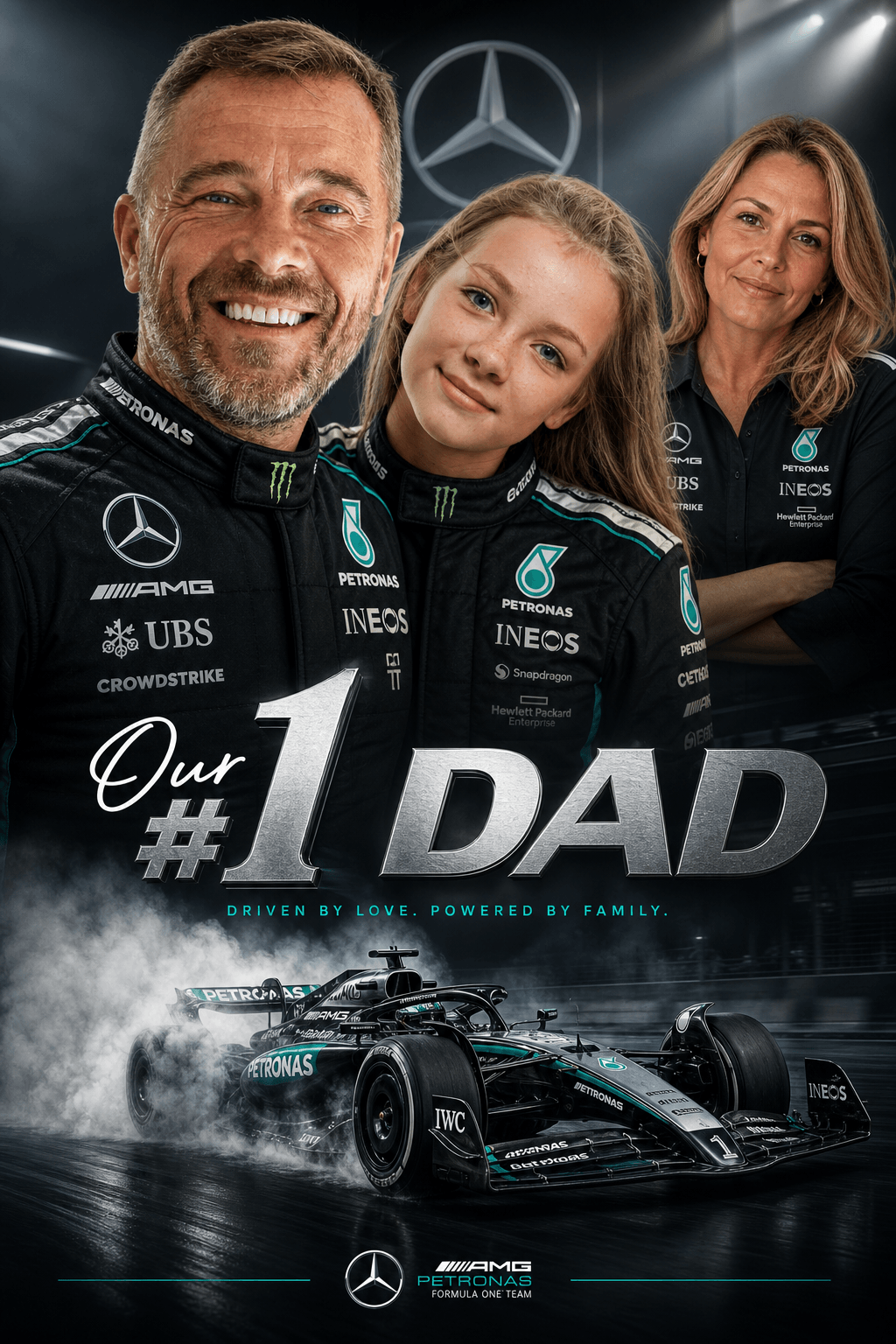 Custom Father's Day F1 Portrait