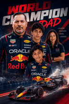 Custom Father's Day F1 Portrait