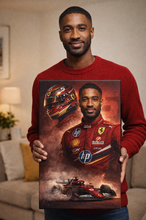 Custom F1 Racing Portrait