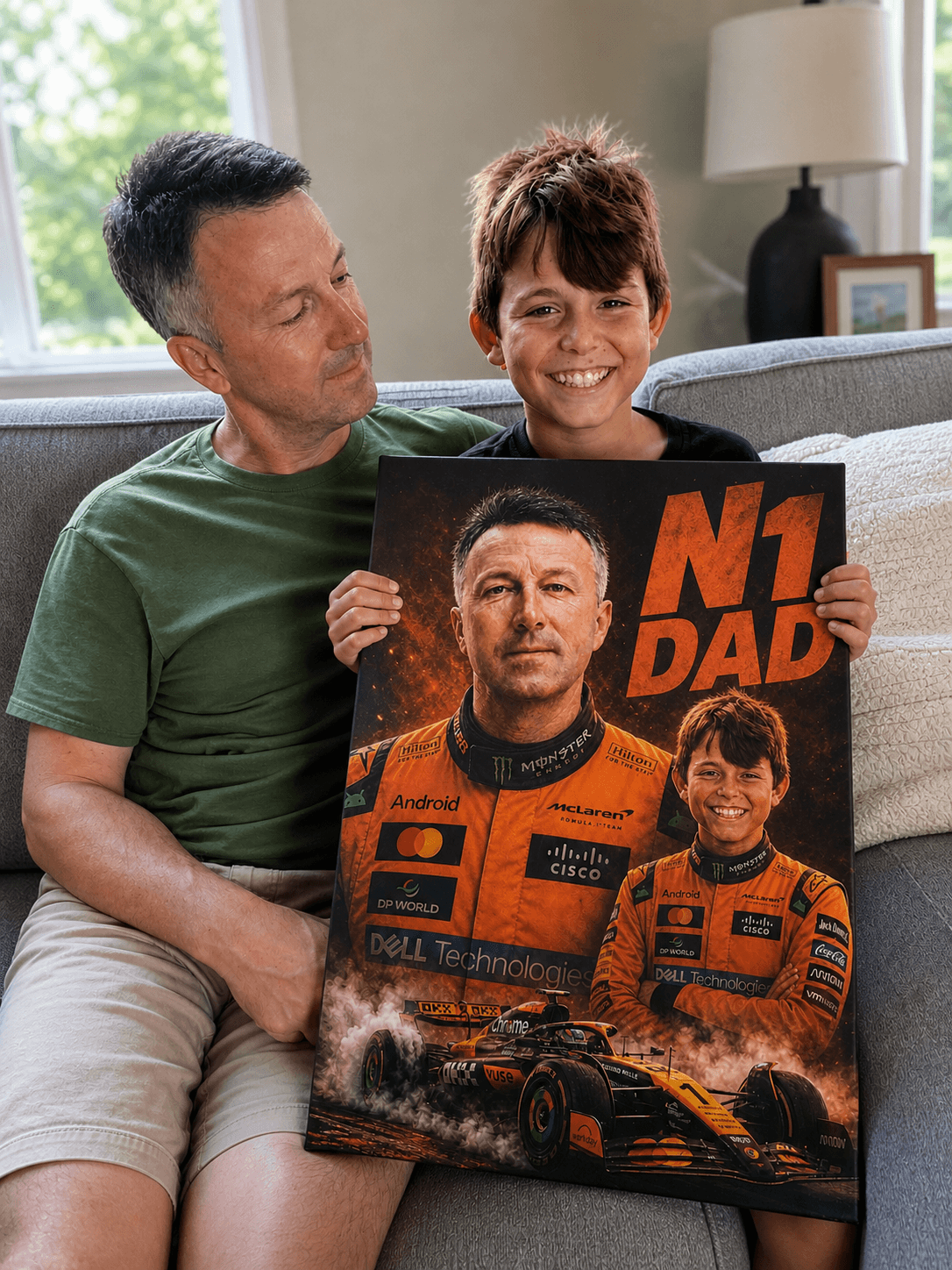Custom Father's Day F1 Portrait