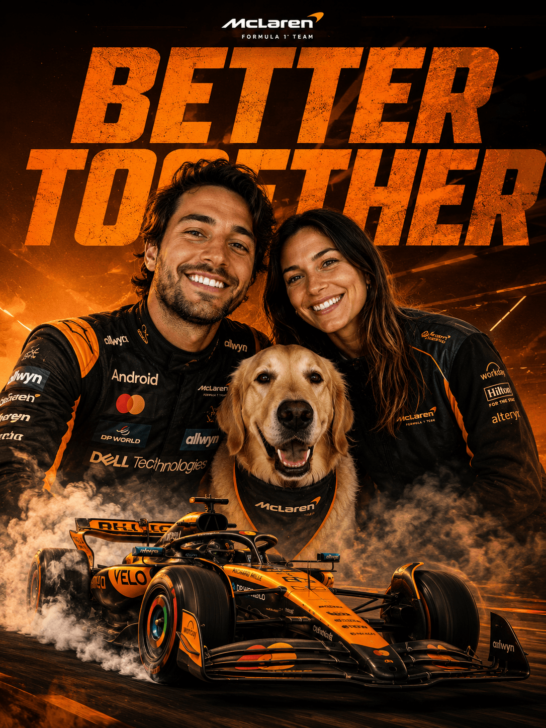 Custom F1 Racing Portrait