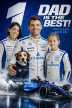 Custom Father's Day F1 Portrait