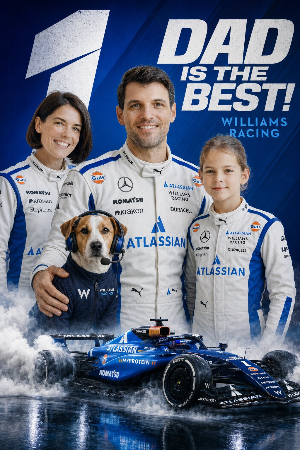 Custom Father's Day F1 Portrait