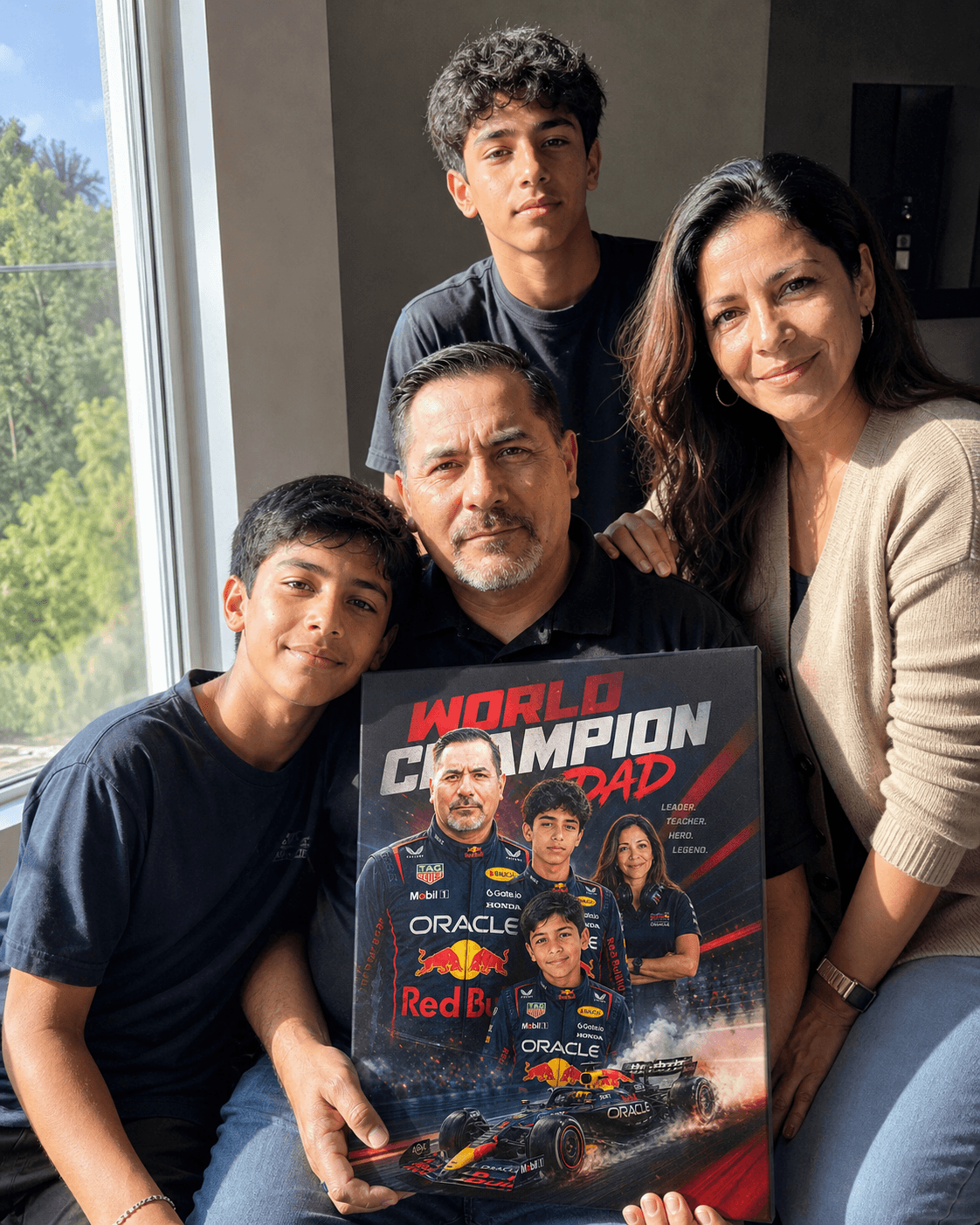 Custom Father's Day F1 Portrait
