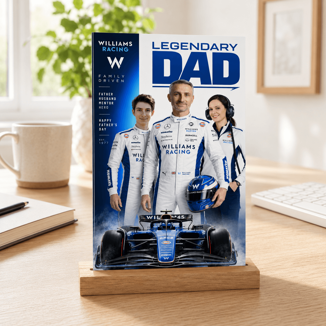 Custom Father’s Day F1 Racing Card