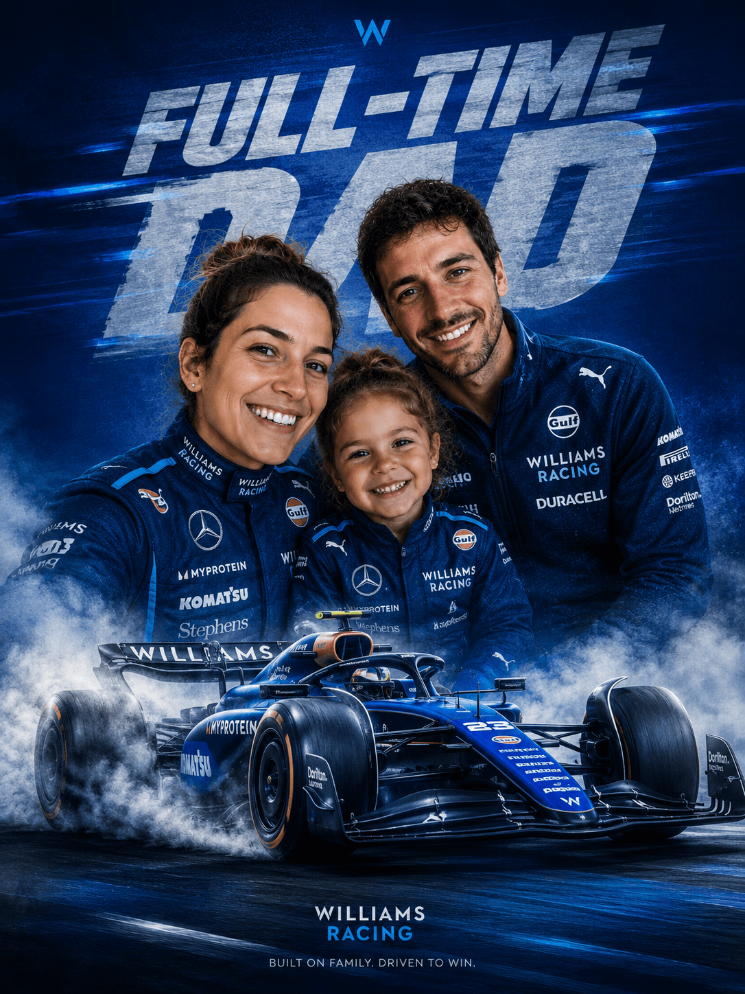 Custom F1 Racing Portrait