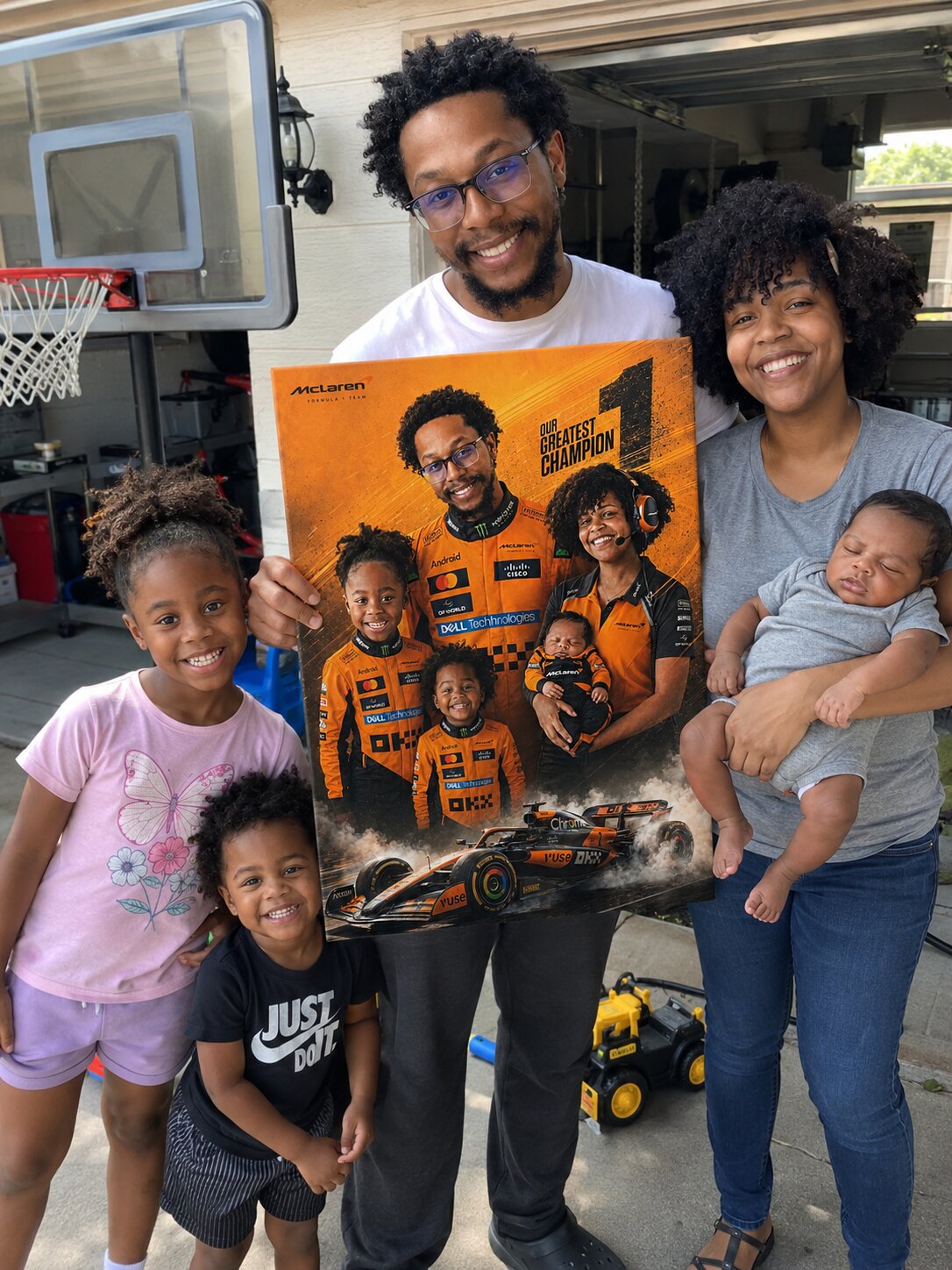 Custom Father's Day F1 Portrait